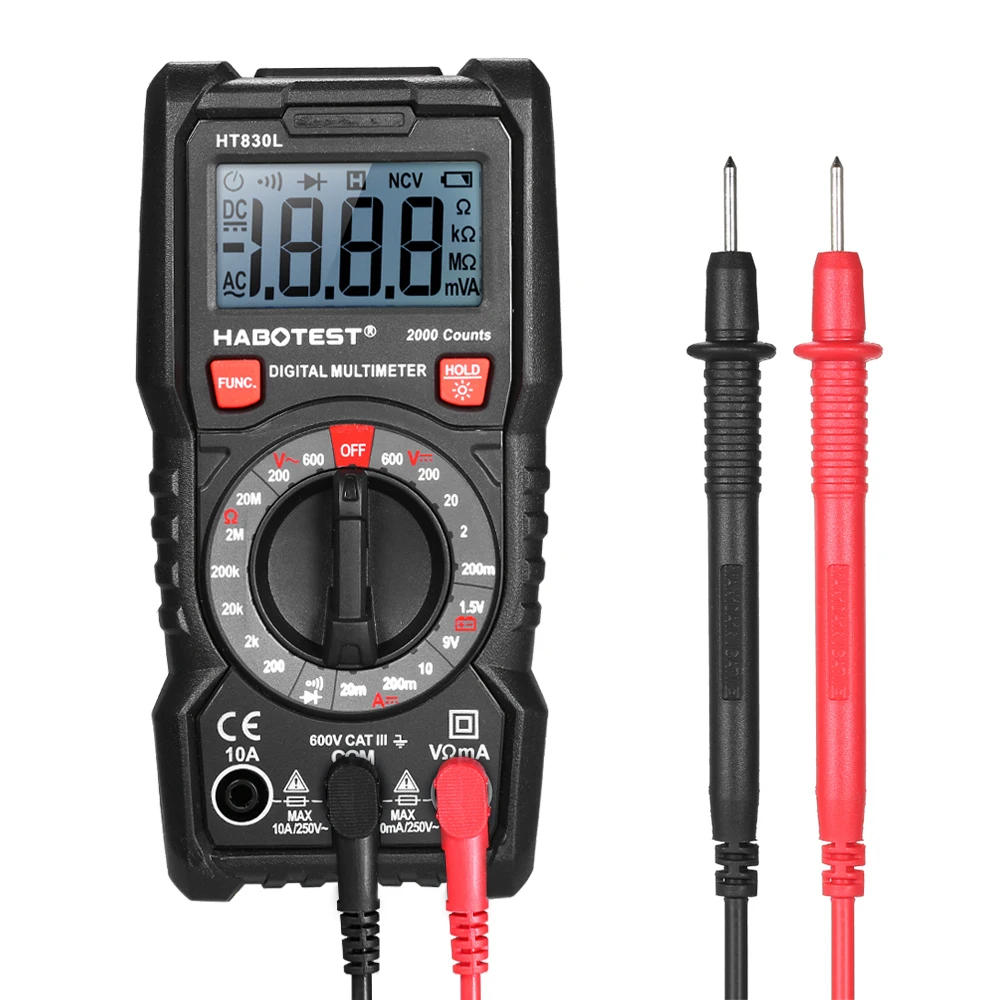 Digital Multimeter Multi Meter Voltmeter Ammeter Measuring AC/DC