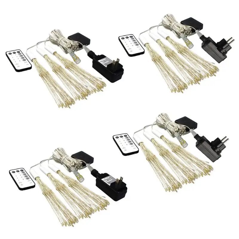 

DC 6V 300LED Starburst Fairy String Light IP65 Waterproof Hanging Holiday Decor Lamp with RF Remote Control