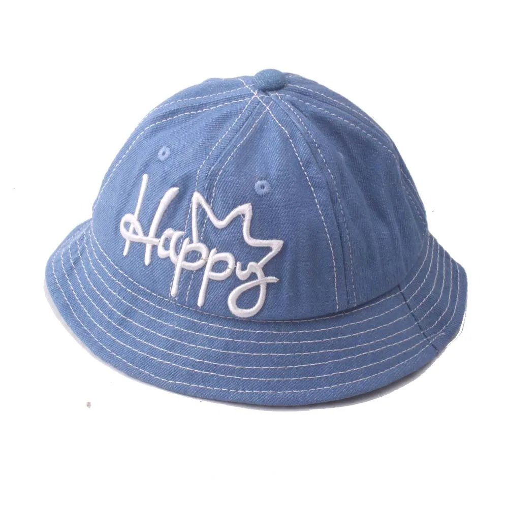 

Toddler Baby Cap Boys Girls Bucket Hat Blue Hat for 1-3 Years Old Kids Sun Hat