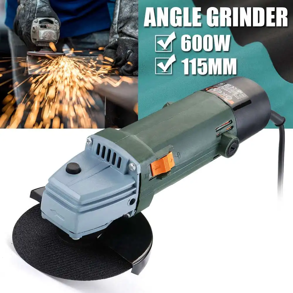 

115mm Electric Angle Grinder Sanding Cutting Grinding Machine Tool 20000r/min 600W Grinding Polishing Machine