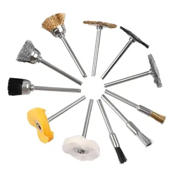

3.0MM Shank Copper Brush Cloth Wheel Engraving Electric Drill Polish Brush Polish Accessory Grinding Accessories Set
