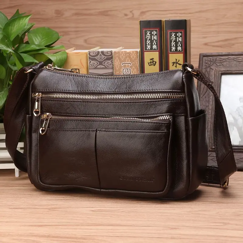 

Natural Skin Women Hobo Cross Body Shopping Bag Casual Fashion Famale High Quality Genuine Leather Shoulder Messenger Bags