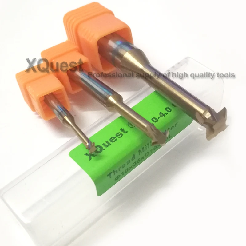  Tin CNC machine Solid Carbide Thread Milling Cutter R1.2 1.6 2 2.4 3 4 5 6 8 10 12 Single Flute Met