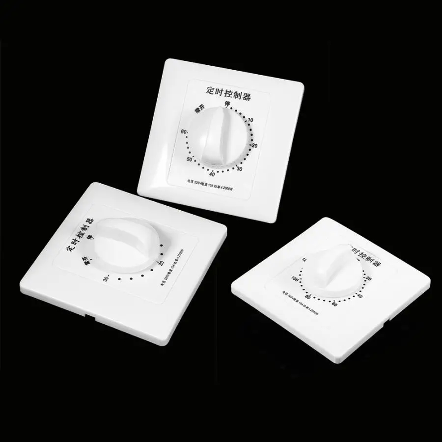 Timer switch programmable timer switch time switch AC 220V 30/60/120 Minutes Temporizador Controller Countdown Mechanical Digital