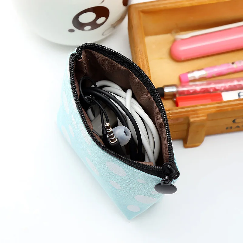 صغيرة حامل عملة فتاة المحافظ حقيبة بطاقة قماش نقطة عملة مفتاح محفظة تغيير الطفل البسيطة الحقيبة محفظة المرأة سستة