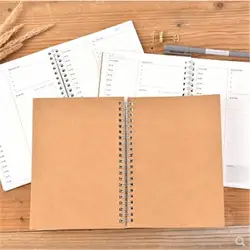 1 предмет дневник Sketchbook еженедельно аксессуары для планировщика Тетрадь Bullet Journal блокнот Офис Канцелярские Принадлежности для школы