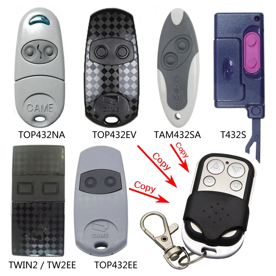 

CAME TOP432EE TOP432EV TOP432NA Remote Control CAME TAM432SA T432S TWIN2 TW2EE garage gate door remote control 433.92MHz