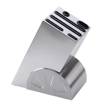 

Creative Oblique Knife Rest Stainless Steel Holder Kitchen Knife Storage Rack Inserted Knife Organizer