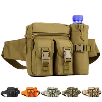 

Nylon Men's Fanny Waist Pack Male Casual Hip Bum Bag Sling Chest Bags for Men Travel Pouch Military Molle Shoulder Kettle Bag