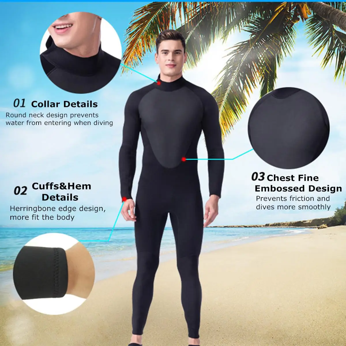 3 мм Мужской гидрокостюм S-XL полный боди супер эластичность Дайвинг костюм для плавания сёрфинга Сноркелинг эластичная регулируемая ткань теплая