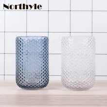 Bead style blue glass vase wedding decoration tabletop flower vase home decor christmas vase ornament m style ваза настольная vase glass cool orange