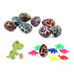 Пластик Яйца динозавра фигурку добавить воды трещины растущее яйцо мини инкубации дети игрушечные лошадки для детей случайный цвет