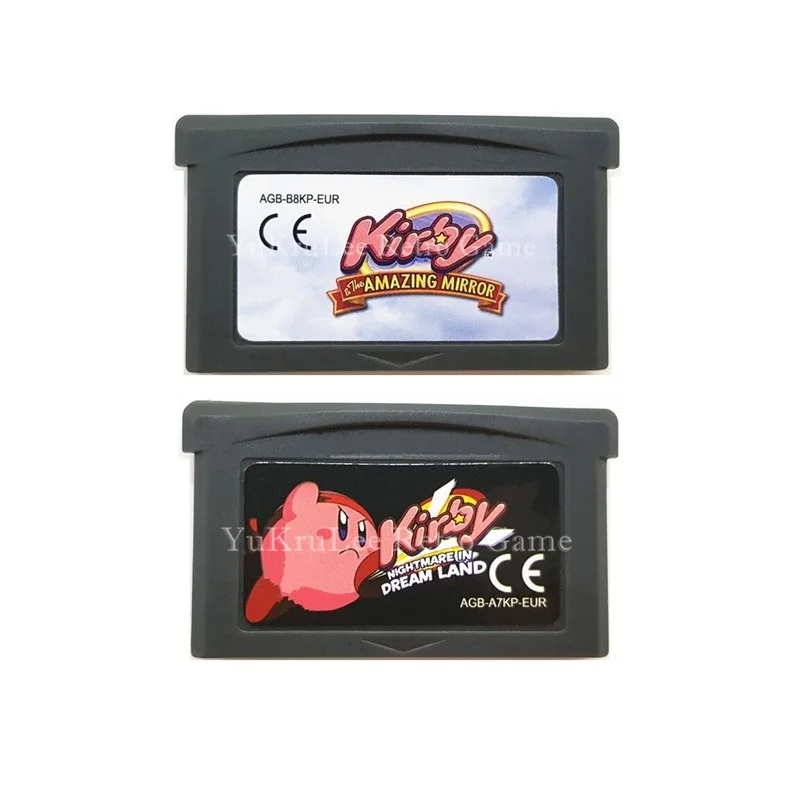 

Video Game Cartridge Card Kirby Series for 32 Bit Game Console US/EU General Version English Language
