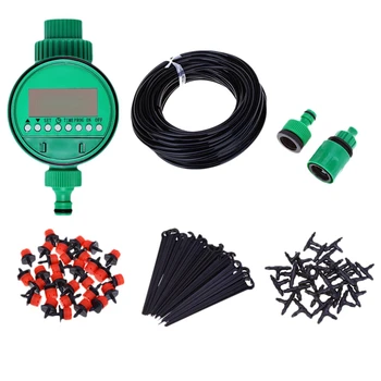 

25M Mini Drip Irrigation System Plant Automatic Spray Greenhouse Watering Kits Garden Hose Adjustable Dripper Sprinkler