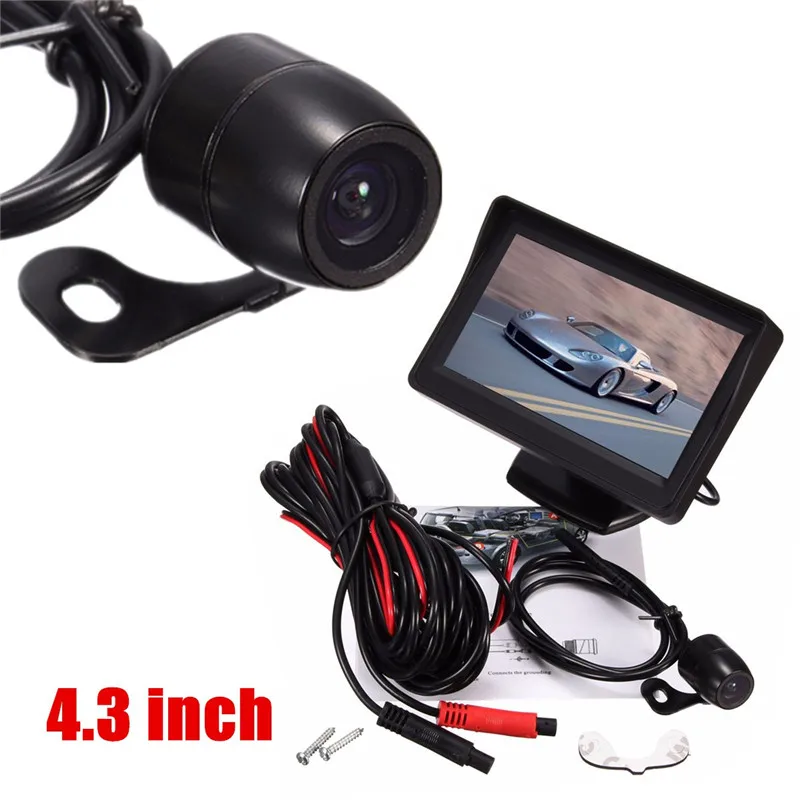 

KROAK Universal 4.3''TFT LCD Car Rear View Monitor +CMOS Waterproof Night Vision Back Up Reverse Camera