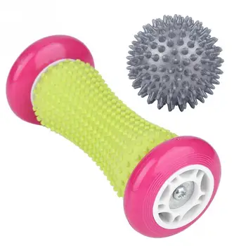 

Hand Foot Recovery Massage Roller Set Plantar Fasciitis Yoga Heel Arch Body Pain Relief Therapy Tool Roller Massager Spiky Balls