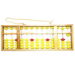 Китайская деревянная вешалка Abacus, 13 колонн, большой размер, нескользящая игрушка Abacus, Китайский инструмент соробан в математике, детское