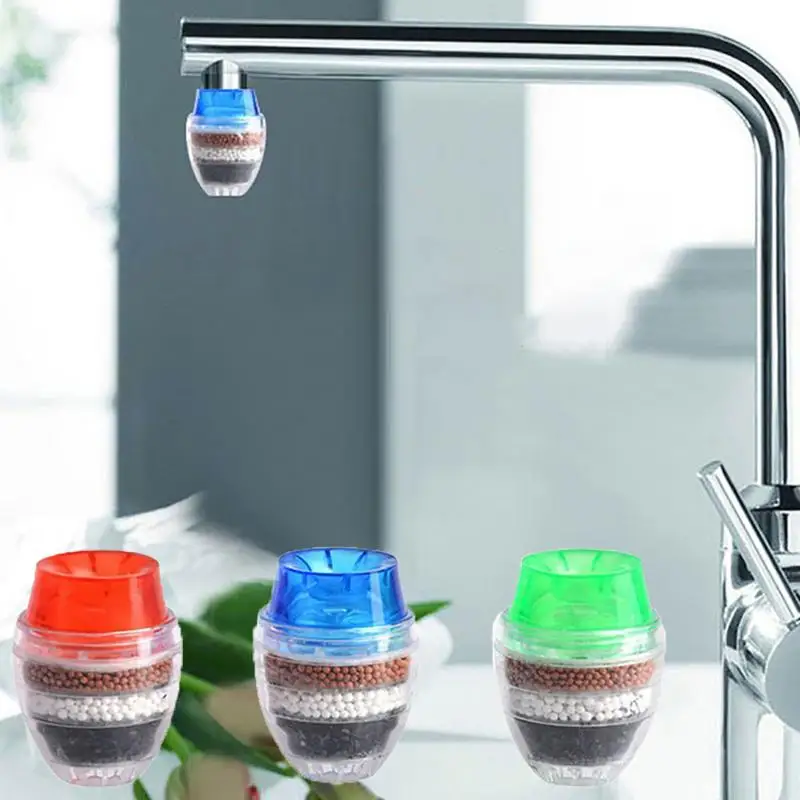 

Household Activated Carbon Water Filter Mini Kitchen Faucet Purifier Water Purifying Plant Filtration Cartridge