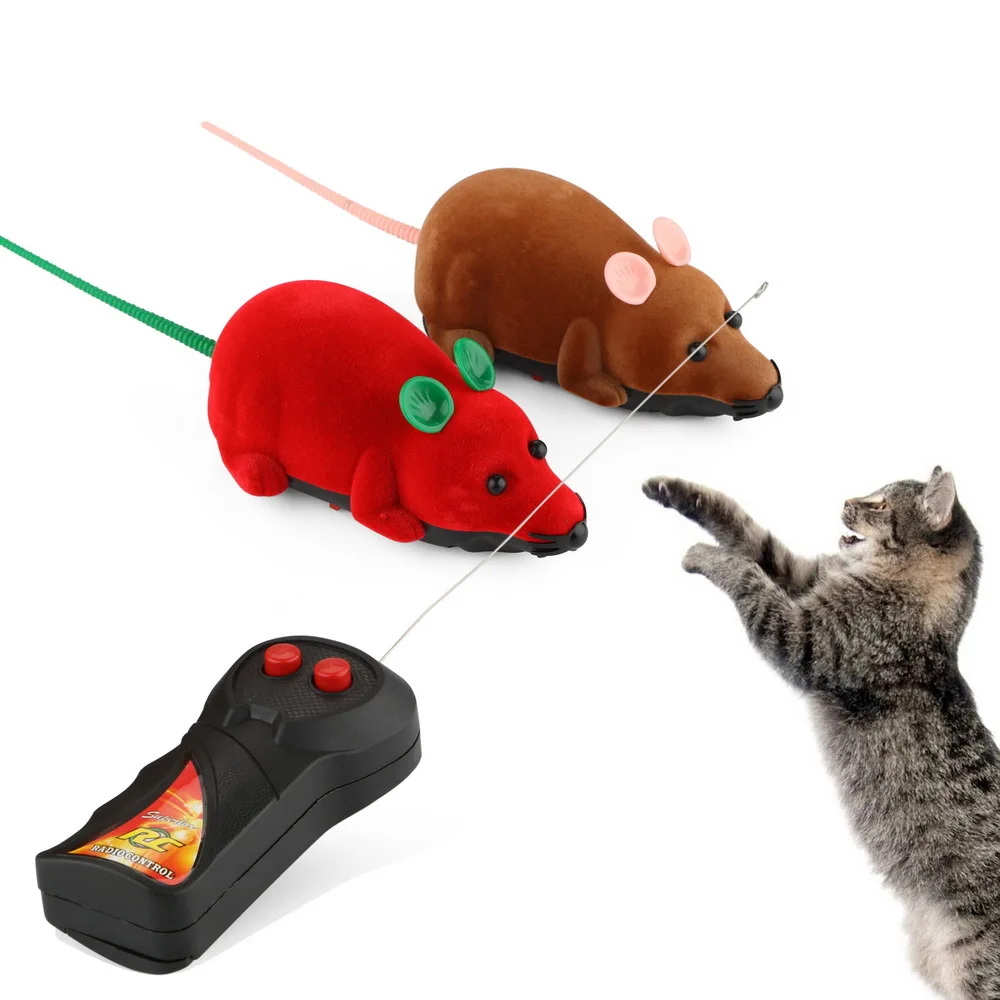 Мышки для котов игрушки электрическая мышь кошка забавные игр пульт