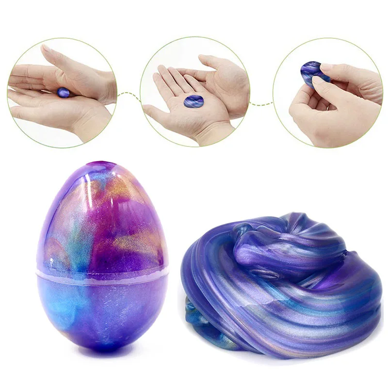 

Slime Ball Crystal Fluffy Toys DIY Slimes Cloud Glue Soft Clay Anti-stress Light Plasticine Antistress Toys Kids Slime Egg