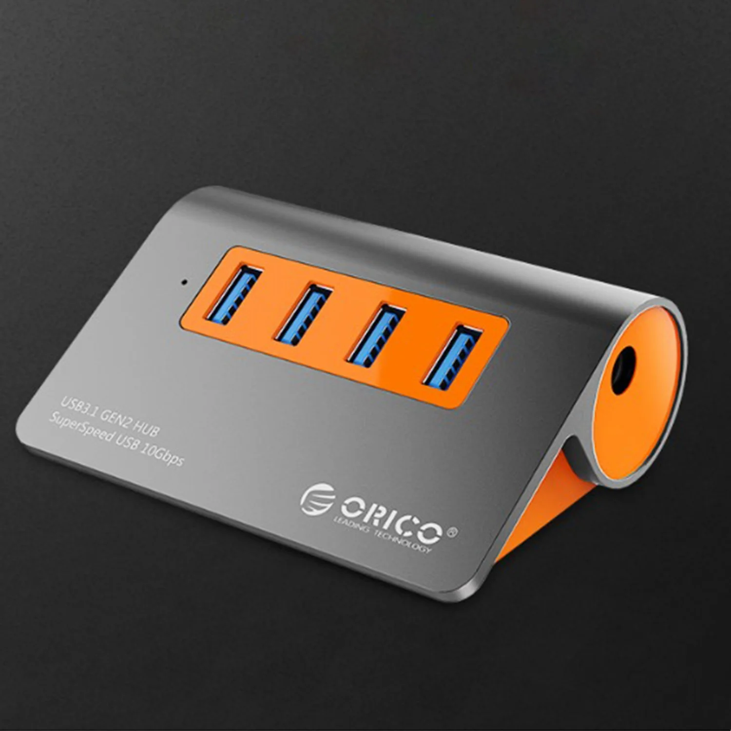 Orico алюминиевый сплав 4 порта Usb 3,1 концентратор 10 Гбит/с супер скорость передачи Usb разветвитель с 12 В адаптер питания для компьютера Acc