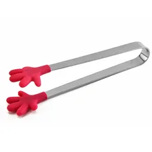Кухня Пособия по кулинарии сахара зажим Нержавеющая сталь барбекю щипцы для салата силиконовые инструменты Еда ручка кондитерский
