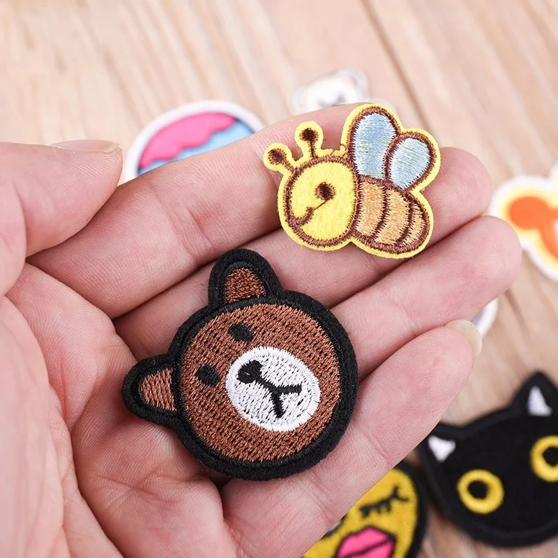 Kuke нашивки Мультяшные животные Микки Маус Вышитые для одежды DIY наклейки