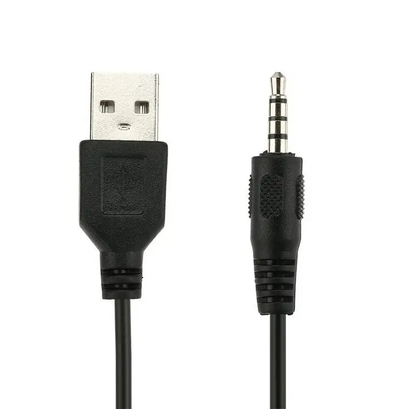 

Portable Size Auto Car Audio Converter Adapter AUX 3.5mm Male Jack to USB Plug Data Charge Cable For Car Navigation