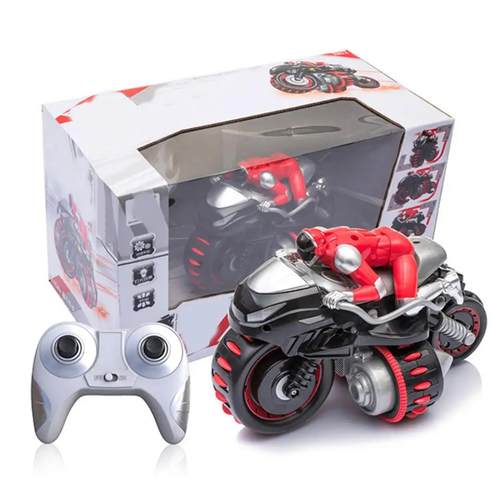 

Rolling Stunt Motorcycle Model Remote Control Off Road Vehicle Rechargeable Electric Racing Toy Motorcycle For Children Boys