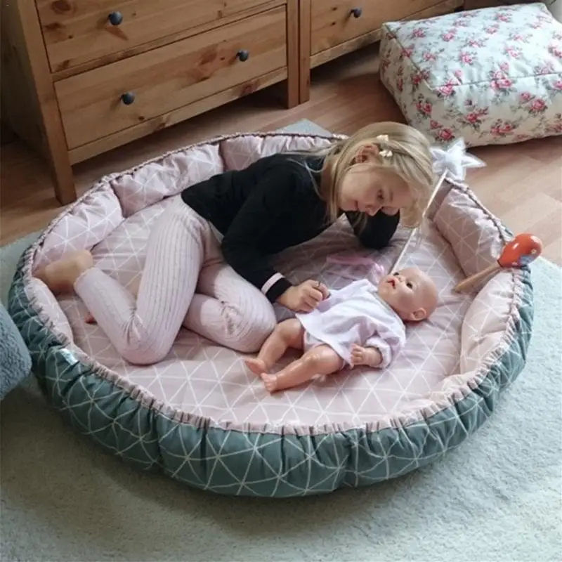 Американский 0-5 лет супер большой Новорожденный ребенок бионическая кровать многоцелевая игровая Подушка кровать ползающий коврик