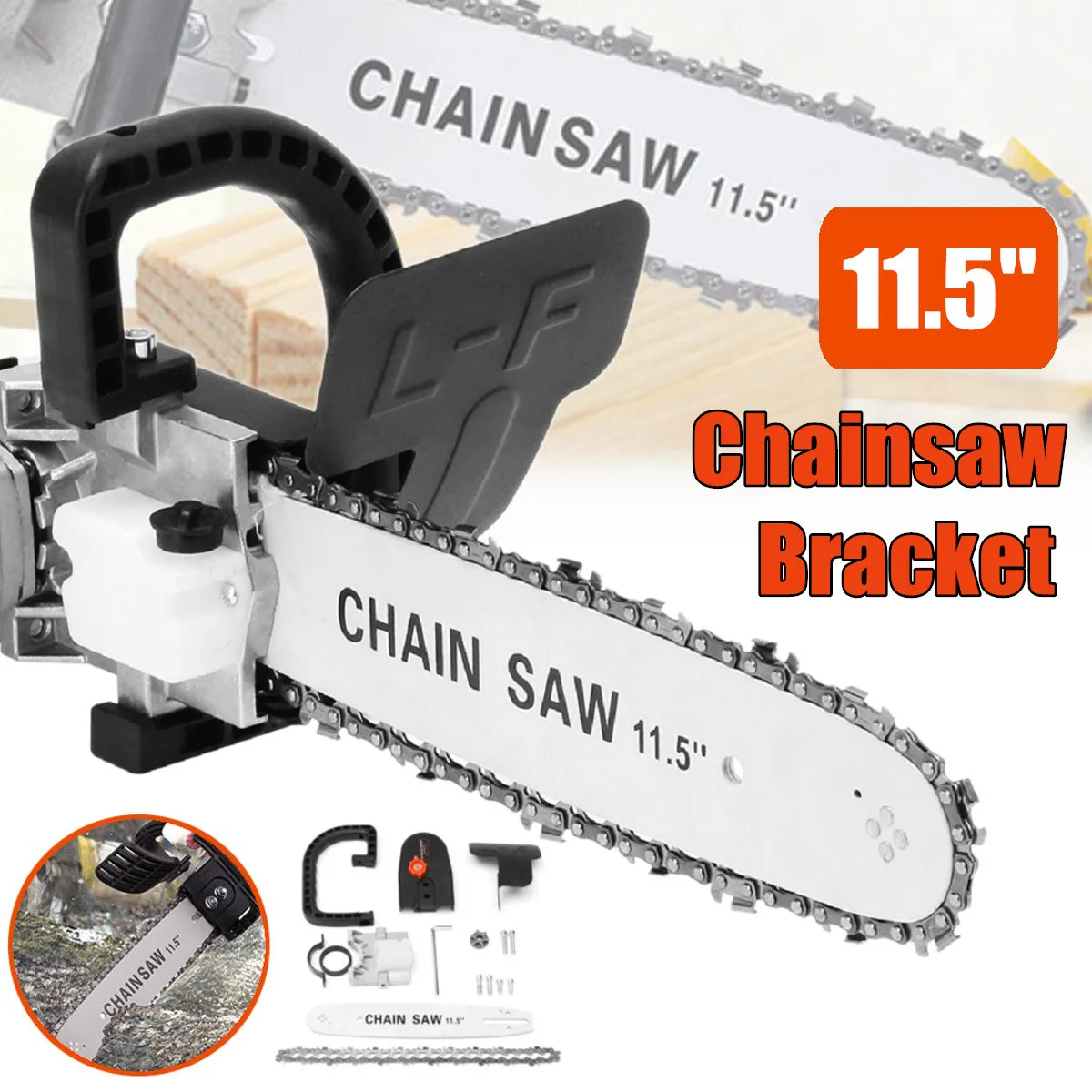 Upgrade Electric Saw Parts 11.5 Inch M10 Chainsaw Bracket Changed 100