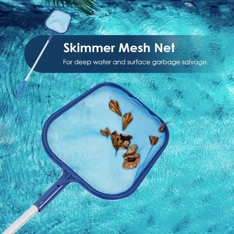 

Plastic Leaf Skimmer Mesh Net Professional Cleaner with Telescopic Pole for Gardening Swimming Pool Pond Tub Cleaning Tool