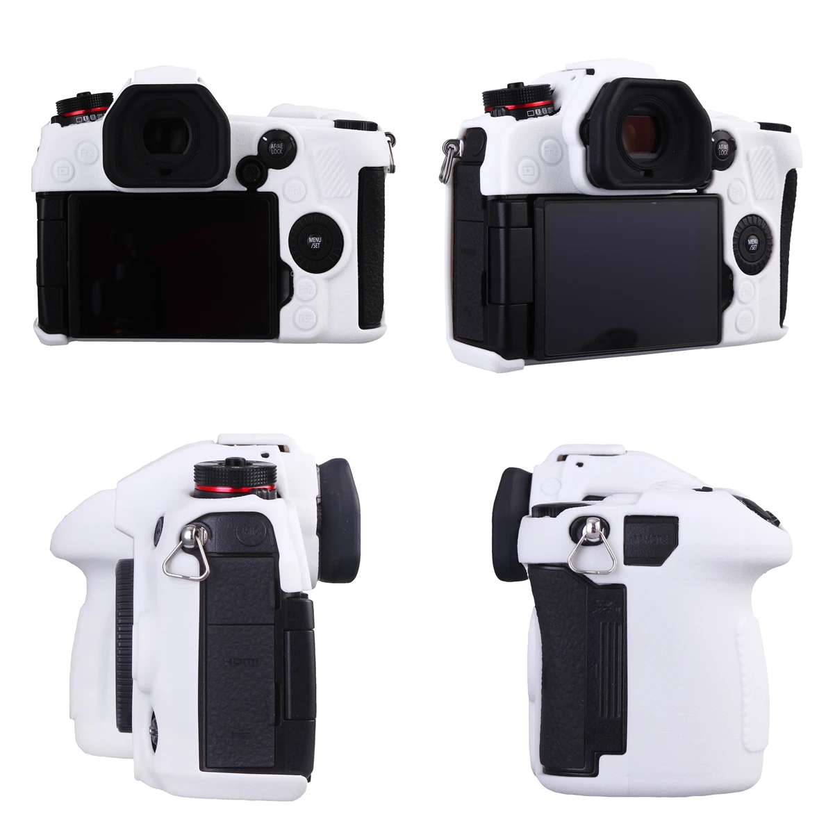 Design de Borracha Capa do Corpo Moldura da Pele para Panasonic Textura Superior Silicone Case Protetor Lumix g9 Câmera Macia - Image 2