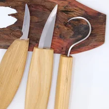 3 шт./Набор DIY резьба нож Инструменты для резьбы по дереву набор резак по дереву Деревообработка скульптурная деревянная ручка ложка