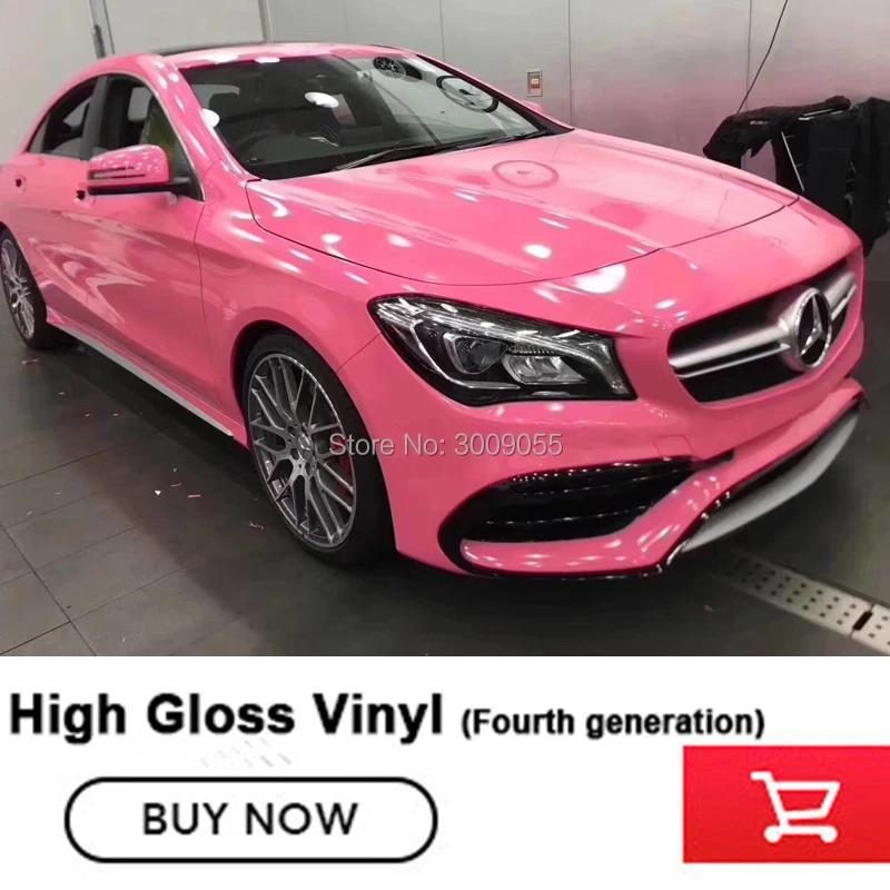 

High-end glossy Vinyl wrap glossy powder vinyl wrapping Fourth generation low initial tack adhesive 5m/10m/20m high definition