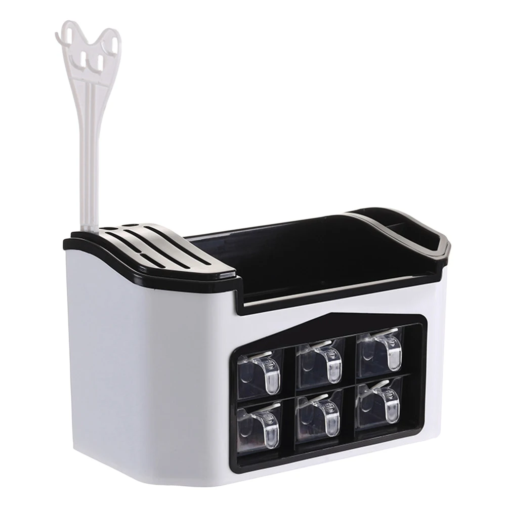 

Household Seasoning Storage Box Set Multi-functional Combination Condiment Storage Rack Knife Kitchen Utensils Storage Shelf