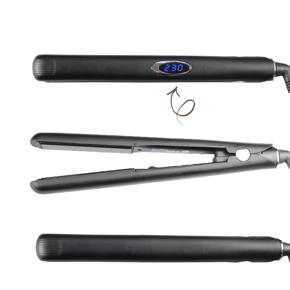 Утюжок выпрямитель для волос Gladay 1 дюйм с ЖК дисплеем|flat iron|iron flathair heat |