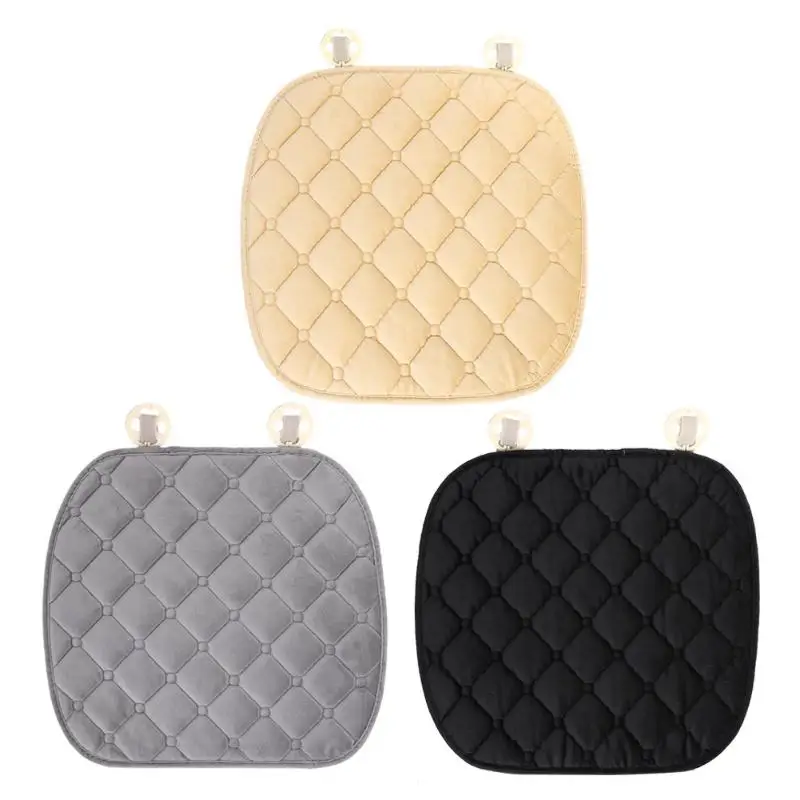 

Plush Non-slip Car Cushion Keep Warm Diamond Car Seat Cover Mat