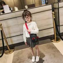 Вишневые холщовые сумки на плечо, Повседневные детские сумки через плечо для девочек, Высококачественная женская сумка, винтажная Вельветовая сумка на плечо