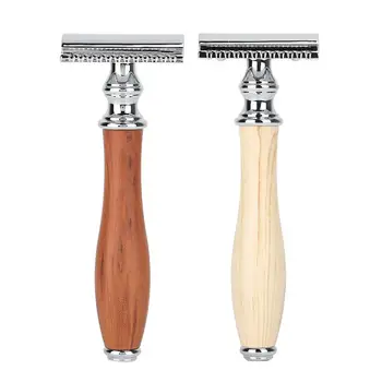 

Restore Style Classic Wooden Handle Double Blade Manual Razor for Gentleman