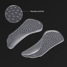 Прозрачная подушка для обуви мягкая силиконовая стелька плоскостопие ортопедическая супинатор массажер Протектор Эластичный инструмент для ухода за ногами