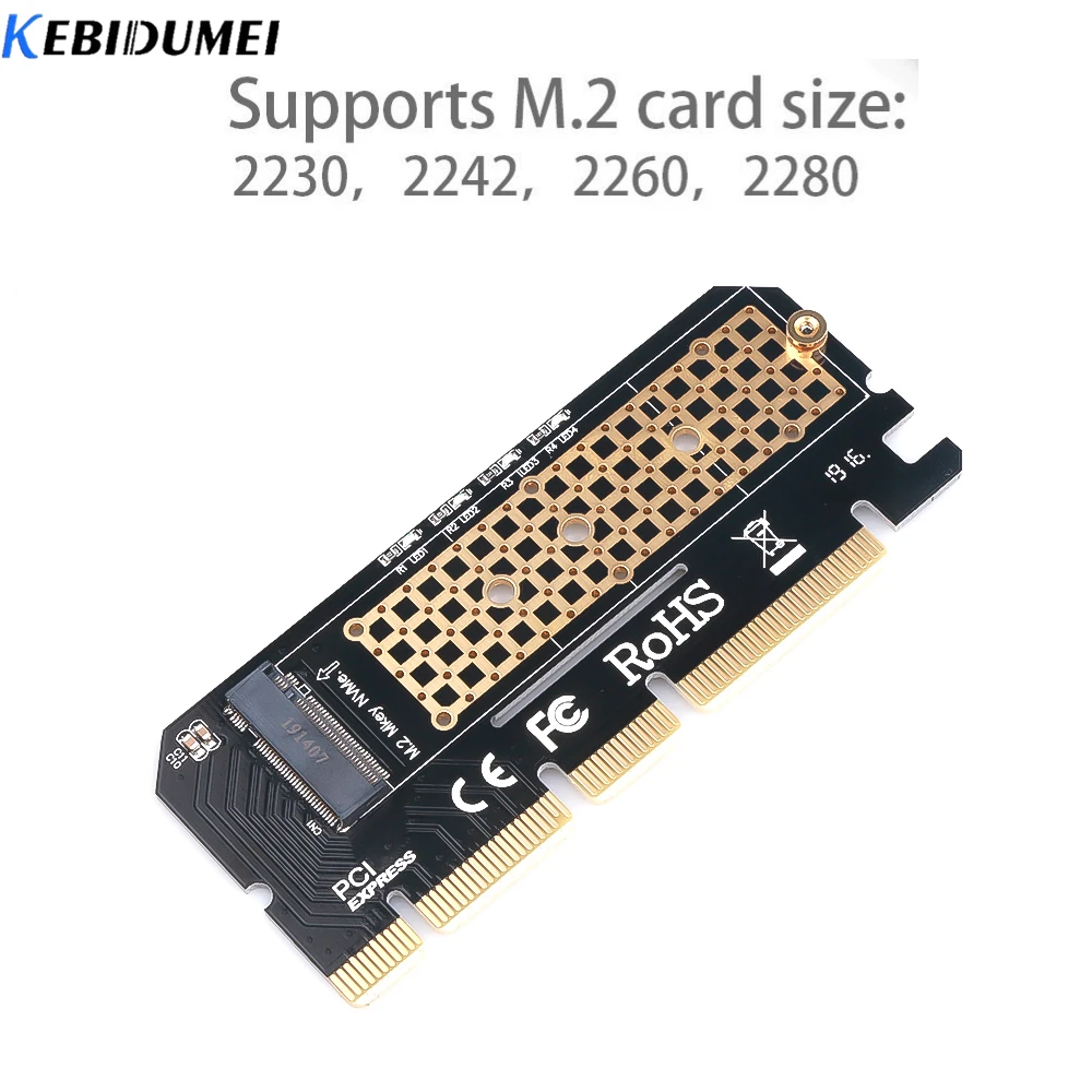 

KEBIDUMEI Expansion Card for PCIE to M2/M.2 Adapter/PCI Express M.2 SSD PCIE Adapter M.2 NVME/M2 PCIE Adapter Computer