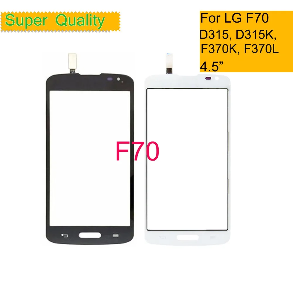 

10Pcs/lot Touchscreen For LG F70 D315 D315K F370K F370L Touch Screen Touch Panel Sensor Digitizer Front Glass Outer Lens