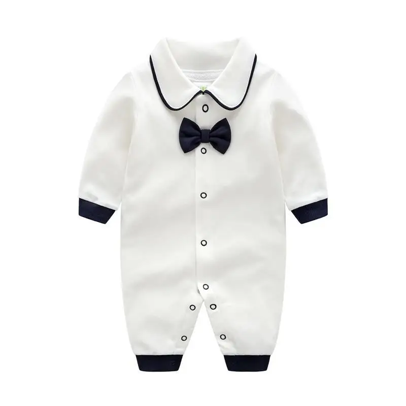 19 الربيع والخريف رومبير جديد أزياء طفل الوليد الرضع طفل الفتيان رومبير 100% القطن الطفل الملابس 0-1 سنوات