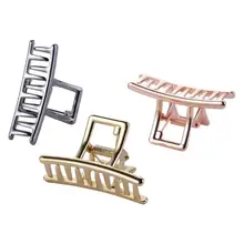 Простые волосы клипсы геометрические прямоугольные шпильки металлические парикмахерские инструменты Детские аксессуары для волос для взрослых людей