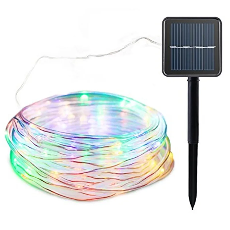 

CLAITE Solar Powered 120LEDs 8Modes Waterproof Fairy Copper Wire Rope String Light for Christmas