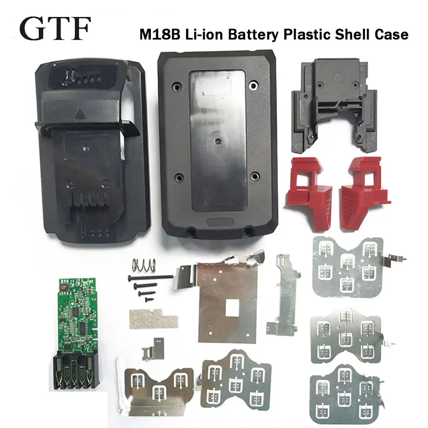 

GTF M18 18V Shell Li-ion Battery Plastic Case Charging Protection Circuit Board For Milwaukee M18 18V 9Ah Battery PCB Board