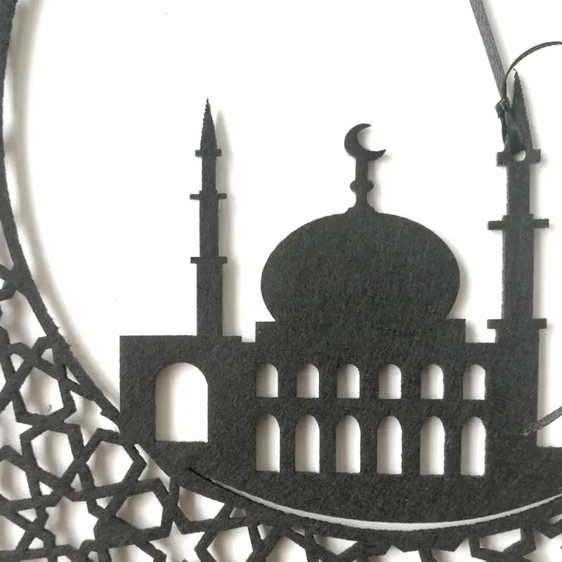 DIY ИД кулон ИД Мубарак мусульманских Ислам висячий нетканое полотно украшение домашний декор настенные Подвески ремесла настенное украшение-подвеска