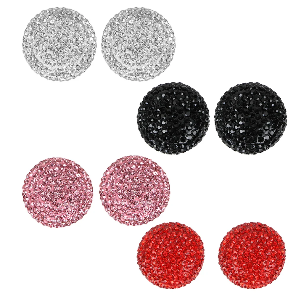 

2Pcs/Set Car License Plate Frame Nut Caps Special Socket Bolt Rims Universal Auto Hub Screw Cover Car Crystal Cap Decor