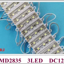 36 мм* 09 мм SMD2835 светодиодный модульный светильник, рекламный светильник, модуль для буквы знак DC12V 0,6 Вт 3 светодиодный IP65 Водонепроницаемый 3609 стиль